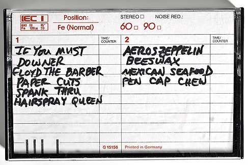 Nirvana demo tape. Recorded 23 January 1988